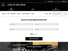 Tablet Screenshot of lexusofannarbor.com